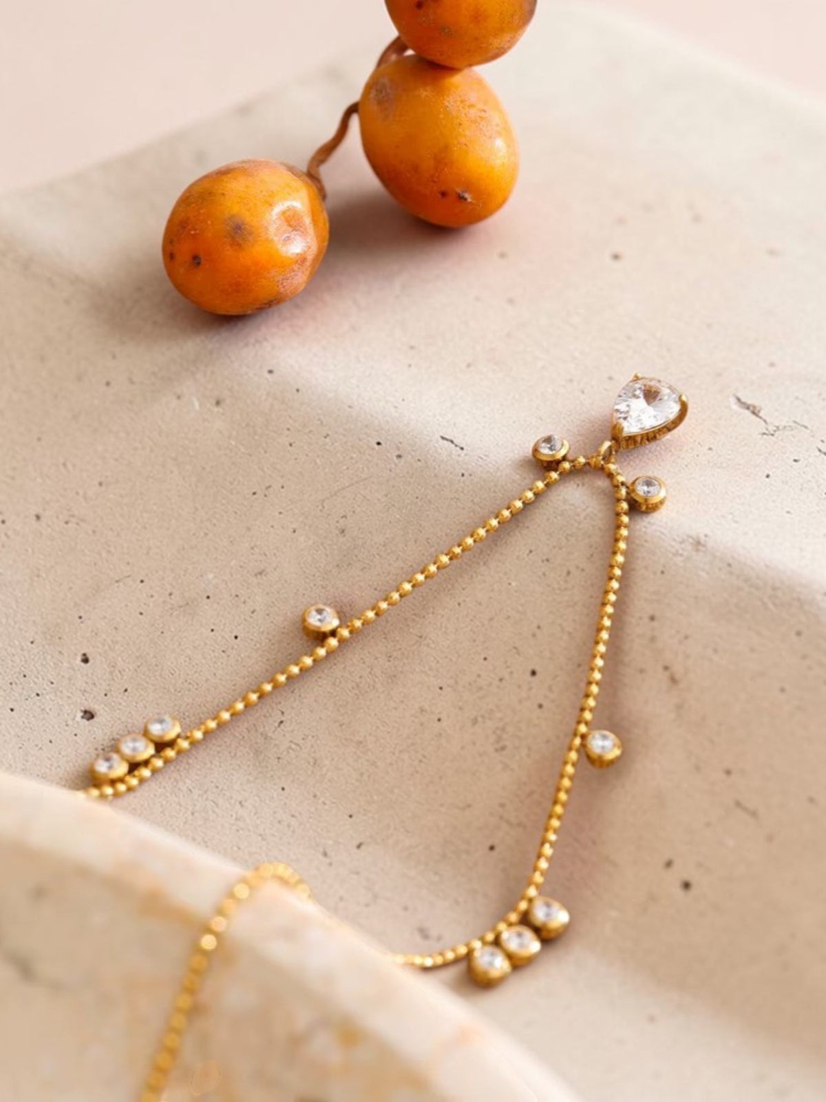 Teardrop Charm Necklace