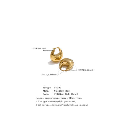 Sculpt Hoop Earrings