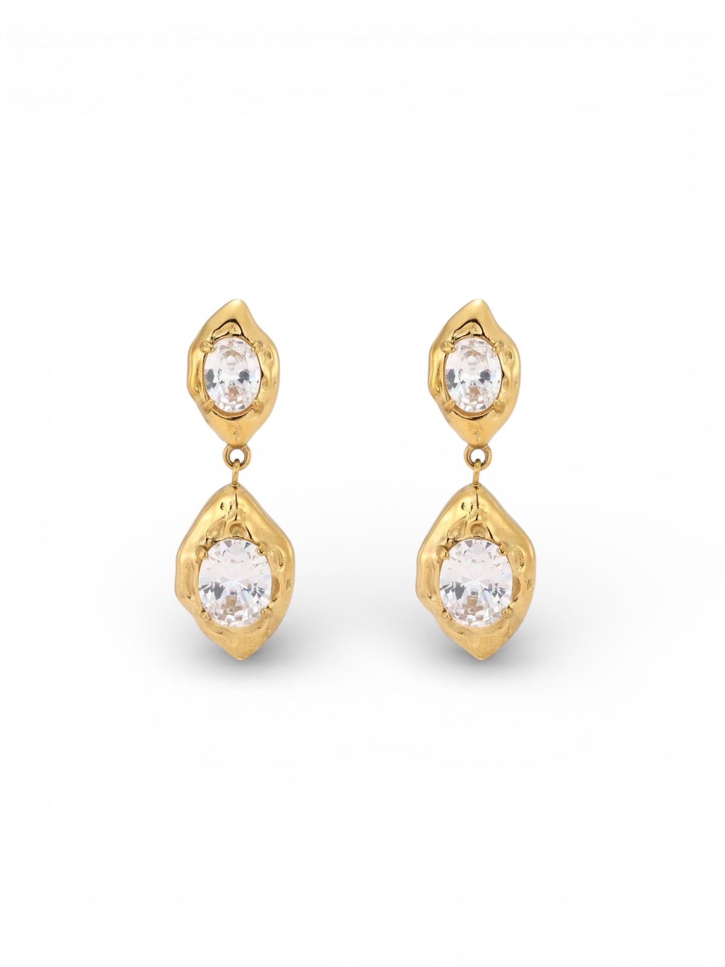 Duo Stone Earrings