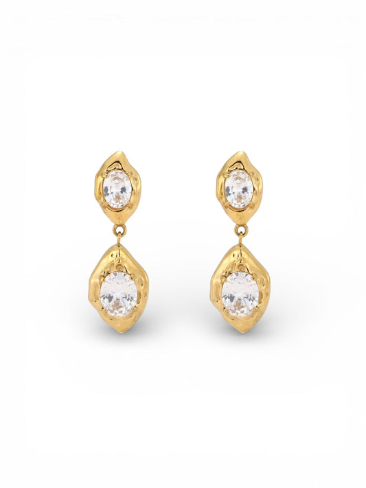Duo Stone Earrings