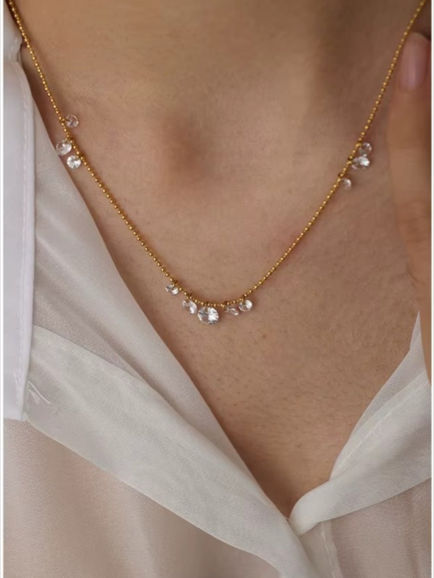 Crystal Drop Necklace
