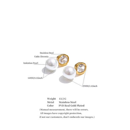 Pearl Lumière Stud Earrings