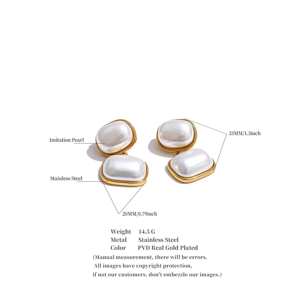 Pearl Essence Drop Earrings