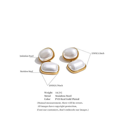 Pearl Essence Drop Earrings