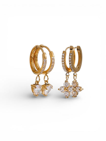 Crystal Hoop Earrings