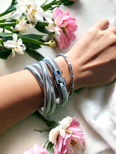 Trio Bracelet Set - Silver