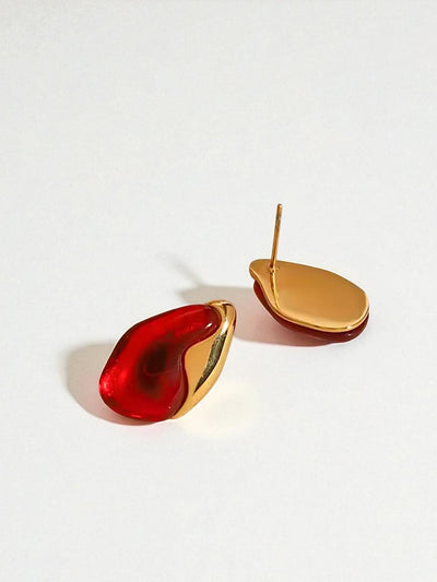 Enamel Accent Earrings